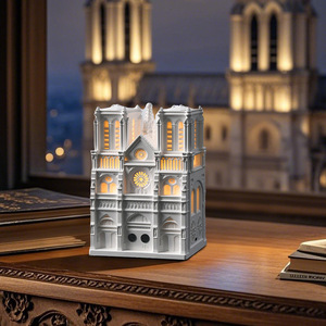 Notre <span class=keywords><strong>Dame</strong></span> de Paris Set Indoor duraturo Bluetooth Audio luce notturna scatola regalo aromaterapia per matrimoni in stile Art déco - Product Image 1