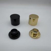 Lujo 15mm Magnético Aluminio-Tapa de plástico Tapón de metal Forma de cilindro Tapón de botella