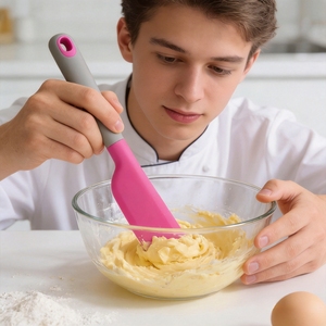 Espátula de Silicona Ecológica y Colorida para Repostería, Apta para Horno, Herramienta para Mezclar Mantequilla y Raspar, para Cocina Casera - Product Image 2