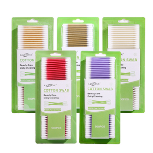 Giá xuất xưởng trên đầu tròn q-mẹo giấy dính bông để sử dụng hàng ngày Q Mẹo bông gạc với bao bì thẻ vỉ - Product Image 1