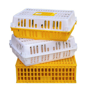 Cage de Transport en plastique de qualité, 9 grilles, meilleure vente, caisse de volaille