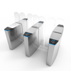 Tourniquet coulissant pleine hauteur avec reconnaissance faciale et code QR, portique rapide anti-pincement pour bureaux, immeubles résidentiels et métros - Product Image 3