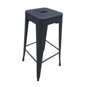 <span class=keywords><strong>Tabouret</strong></span> <span class=keywords><strong>de</strong></span> <span class=keywords><strong>bar</strong></span> en métal <span class=keywords><strong>industriel</strong></span> <span class=keywords><strong>noir</strong></span> <span class=keywords><strong>mat</strong></span> givré pour <span class=keywords><strong>bar</strong></span> à domicile et usage commercial - Product Image 1