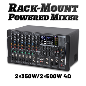 Mezclador de Sonido Compacto <span class=keywords><strong>PUX</strong></span>-10P de 10 Canales con Ecualizador de 7 Bandas y Bluetooth para Iglesia - Product Image 1