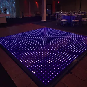 Wholesale disco portable flashing disco pixel stage black and white dance floor tiles hire malaysia