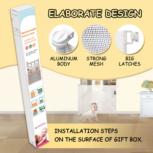 Barrera de Seguridad Retráctil para Bebés Prodigy SG008, Barrera de Seguridad Portátil de Plástico para Protección Infantil en la Cocina - Product Image 6