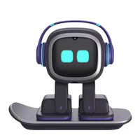 EMOPET EMO Robot Intelligent Emoéthique de Bureau, Version avec Station de Recharge, Noir Électrique