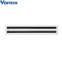 Diffuseur linéaire à fentes Ventech Ventilation ODM/OEM sur mesure avec boîte de plénum pour immeuble de bureaux