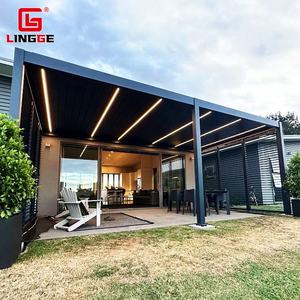 Pérgola de Aluminio Ecológica Personalizable de 3x4m, 3x5m, 3x6m, Diseño Natural, Toldo Eléctrico para Patio, Cubierta para <span class=keywords><strong>Terraza</strong></span> - Product Image 2
