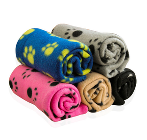 <span class=keywords><strong>Manta</strong></span> de Forro Polar Suave <span class=keywords><strong>para</strong></span> Mascotas con Estampado de Huellas, <span class=keywords><strong>Manta</strong></span> Térmica <span class=keywords><strong>para</strong></span> <span class=keywords><strong>Perros</strong></span> y Gatos - Product Image 1