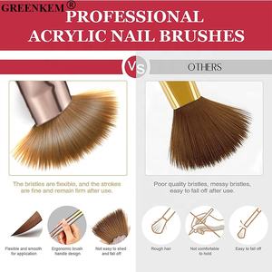 Pinceau à ongles acrylique en forme de cœur <span class=keywords><strong>rose</strong></span> 16 18 22mm, ensemble de 3 pièces, vernis à ongles, peinture, <span class=keywords><strong>dessin</strong></span>, support métallique - Product Image 6