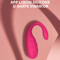 Vibrateur intelligent Safiman à commande à distance pour orgasme longue distance pour femmes, jouet portable en forme de U texturé et incurvé pour point G, jouet sexuel pour adultes
