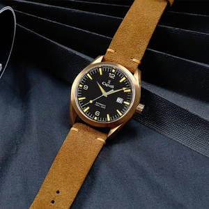 Diseño piloto Retro Men CuSn8 Bronze Diver Watch PT5000 Relojes mecánicos automáticos de buceo - Product Image 6