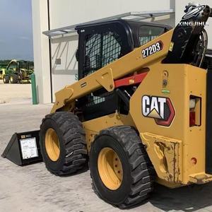 Chargeuse sur pneus Caterpillar272D3 d'occasion, chargeuse compacte, 4 tonnes, godet de 1 m³, marque japonaise d'origine, faible nombre d'heures, certifiée CE, d'occasion - Product Image 3