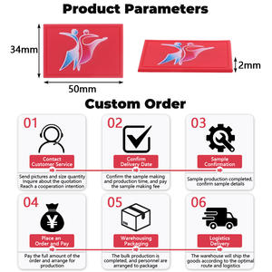 कपड़ों के पैच 3 डी लोगो निर्माता थोक अनुकूलन स्वीकार करते हैं - Product Image 5