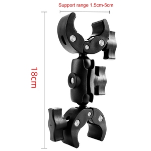 Support de <span class=keywords><strong>fixation</strong></span> pour guidon de moto HONGDAK, <span class=keywords><strong>pince</strong></span> crabe, support de selfie stick pour vélo, compatible <span class=keywords><strong>GoPro</strong></span> et autres caméras d'action - Product Image 2