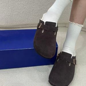 Nouvelles sandales <span class=keywords><strong>Birkenstock</strong></span> 2026 en cuir de vachette respirant, légères, à <span class=keywords><strong>semelle</strong></span> en liège rehaussée, style demi-ouvert, nouvelle collection <span class=keywords><strong>EVA</strong></span> - Product Image 5