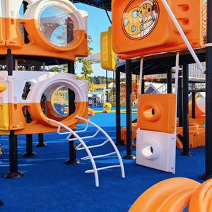 Aire de jeux extérieure populaire et moderne pour enfants, produit phare, avec toboggan en acier inoxydable - Product Image 3