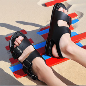 Men's Sandals for Summer With Metal Frosted Leather Soft Sole Anti <b>Slip</b> Casual Shoes 2026 New for Men Leather Sandals - Product Image 4