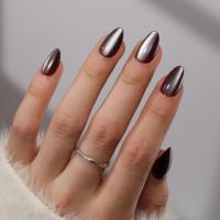 Faux ongles minimalistes de style coréen à couverture complète, ongles artificiels naturels et biologiques, emballage personnalisé
