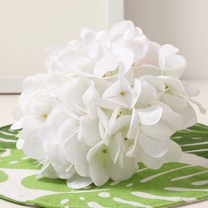 Hortensia Artificial <span class=keywords><strong>macrophylla</strong></span> impresión 3D flor estéticamente simulada decoración del hogar Hortensia pared accesorios de boda - Product Image 5