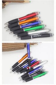 Stylo à bille multifonctionnel OEM LED lumineux, cadeau sportif, écran tactile doux, logo personnalisé, nouveauté promotionnelle, multicolore - Product Image 5
