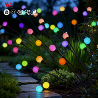 Solar-Gartenlampe 6 8 10 LED Sternenlicht Schwingende Leuchte Außendekoration Glühwürmchen-Lichter