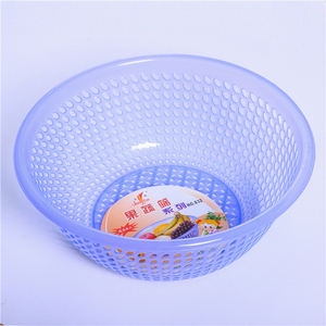 Küchengeräte Hersteller Großhandel Kunden spezifische Farben PP Kunststoff Obst Gemüse Runde Wasch ablauf korb - Product Image 4