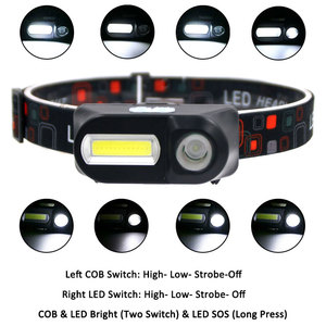 2025 Hot mini cảm biến chuyển động đầu 3 chế độ siêu sáng có thể sạc lại không thấm nước 18650 pin chiến thuật đèn pin COB đèn pha - Product Image 6