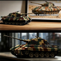 12GO 97036 2026 MOC 1:16 Char d'assaut classique, modèle de véhicule en briques, kit de modèle d'exposition pour adultes, cadeaux, 7261 pièces, ensembles de blocs de construction