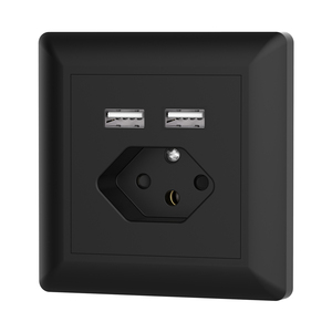 Prise électrique standard suisse USB-A+Type-C 5V/3.4A 17W 10A/250V Brésil/Suisse avec USB 60*60mm Type - Product Image 6