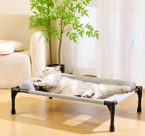 Cama Elevada para Mascotas, Apta para Perros y Gatos, Resistente a la Humedad, Desmontable y Lavable, para Perros Pequeños y Medianos, Ideal para Todo el Año y Verano - Product Image 2