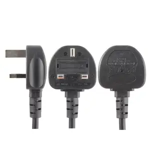 quality UK power cord with in line switch for British market computer power supply cord