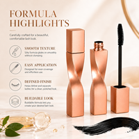 Maskara Rose Gold Twist untuk Bulu Mata Terdefinisi dengan Hasil Premium, Logo Kustom OEM ODM, Pabrik Kosmetik Label Pribadi