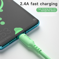Cable de Datos de Carga Rápida 3A con Pegamento Líquido Suave Macron a Precio Económico, Apto para USB Tipo C Android, Cable de Datos de Carga Rápida