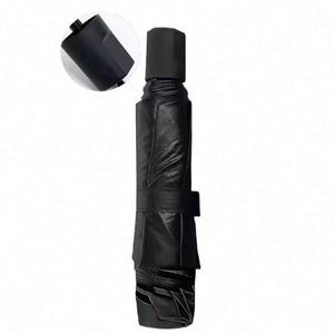 Custom logo Promotional Travel 3 <b>Folding</b> Pongee Outdoor Foldable Rain Semi-Automatic Umbrella - Product Image 2