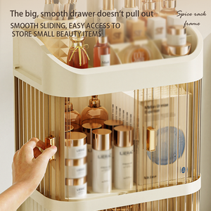 Armoire <span class=keywords><strong>de</strong></span> <span class=keywords><strong>rangement</strong></span> <span class=keywords><strong>de</strong></span> bureau haut <span class=keywords><strong>de</strong></span> gamme anti-poussière grande capacité, boîte <span class=keywords><strong>de</strong></span> <span class=keywords><strong>rangement</strong></span> cosmétique moderne pour <span class=keywords><strong>produits</strong></span> <span class=keywords><strong>de</strong></span> soin <span class=keywords><strong>de</strong></span> la peau et masques faciaux - Product Image 6