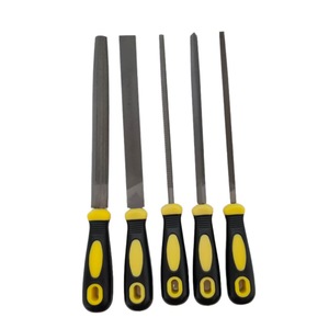 Jeu de serres-pieds de menuisier 224 mm 256 mm à dents grossières en acier, plats, ronds, triangulaires, demi-ronds, avec poignées pour le travail des métaux - Product Image 1