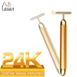 Masseur facial en or 24 carats, 6000 tr/min, micro-vibrations soniques, masseur manuel pour le visage et le corps, nouvel équipement de beauté pour usage domestique - Product Image 3