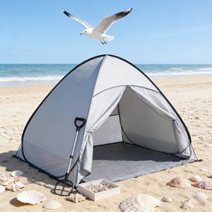 Carpa Desplegable Premium para Playa, Automática, para Hoteles, Resorts y Negocios de Alquiler - Product Image 1