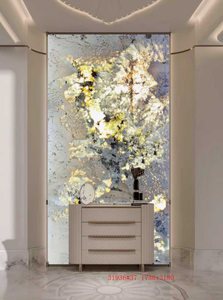 หินแกรนิตธรรมชาติหรูหรา ดีไซน์ทันสมัย ขายดี รุ่นอัลพินัส บราซิล สีขาวโปร่งแสง แผ่นใหญ่ ขัดเงา สำหรับวิลล่า - Product Image 3