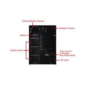 2KVA <span class=keywords><strong>2KW</strong></span> 단상 온라인 UPS 2000W 인버터 2000VA 전원 공급 장치 순수 사인파 출력용 - Product Image 6