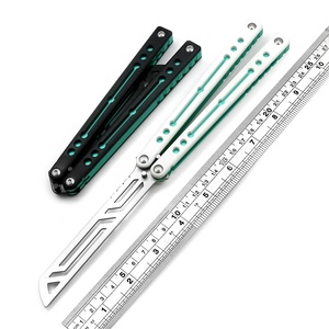 <span class=keywords><strong>Couteau</strong></span> papillon Suifeng Squid Nautilus V2 non affûté, manche G10, personnalisable, pour entraînement et pratique - Product Image 1