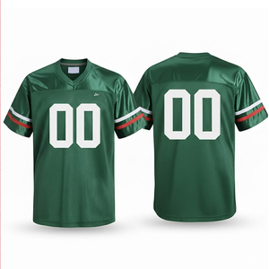 Camisetas de Fútbol Americano con Sublimación Completa de Diseño Personalizado, 100% Poliéster, Transpirables, Ecológicas, Unisex, Colores y Tallas Personalizadas, OEM - Product Image 1