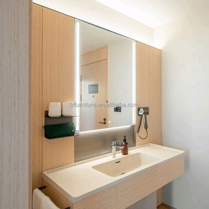 3 Star Hotel Project Furniture Complete Bedroom Sets Wooden Bed Frame With Headbaord <b>Sofa</b> <b>Side</b> <b>Table</b> TV Cabinet Wardrobe & Desk - Product Image 5