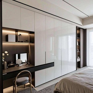Armarios Modernos al por Mayor - Armario de Dormitorio con Puertas Corredizas y Cajones, Armario de Almacenamiento de Madera, Armario de 2 Puertas - Product Image 3