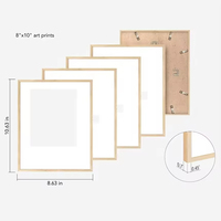 Offre Spéciale – Cadres Photo en Bois Personnalisables (A1, A2, A3, A4, A5) – Chêne – Vente en Gros – Style Simple et Tendance