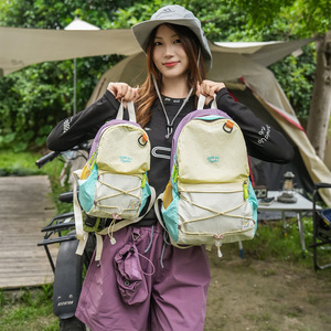 Outdoor Sports <b>Backpack</b> Color Blocked <b>Small</b> Waterproof For Camping Cycling Women's <b>Backpacks</b> - Product Image 1