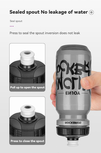 Borraccia da Ciclismo ROCKBROS Leggera e Portatile da 600ml in Plastica Sportiva a Tenuta Stagna - Product Image 5
