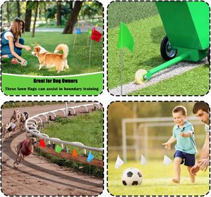 <span class=keywords><strong>Mini</strong></span> banderas de PVC personalizadas de 4x5 pulgadas, banderas de césped de alambre de patio pequeño, marcadores, banderas de riego de paisaje para uso automotriz - Product Image 4